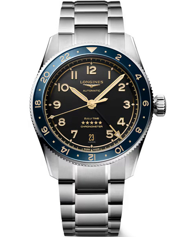 Часы Longines Spirit L3.802.4.60.6 — мужские, черный