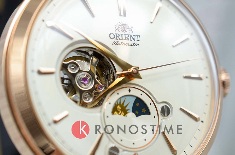Часы Orient Sun & Moon RA-AS0102S (RN-AS0102S) — кожаный, мужские