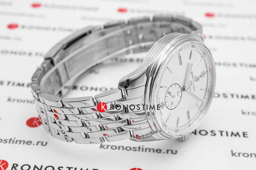 Часы Breitling Premier Automatic 40 A37340351G1A1 — серебристый, сталь металл