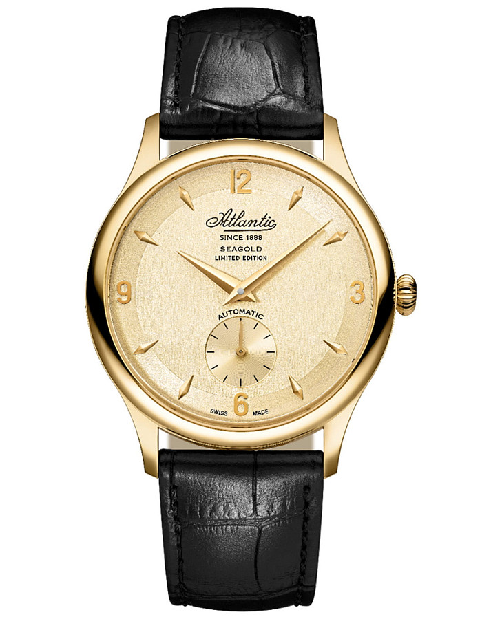 Часы Atlantic Seagold 96740.65.35 — мужские, золотой