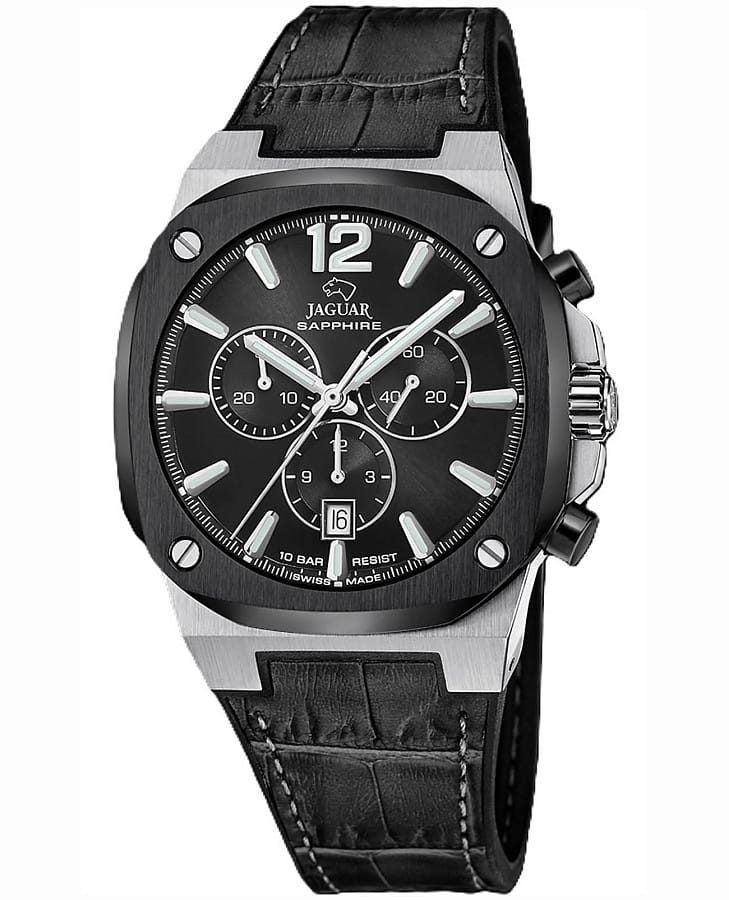 Часы Jaguar Rond Carre J1026/7 — мужские, черный