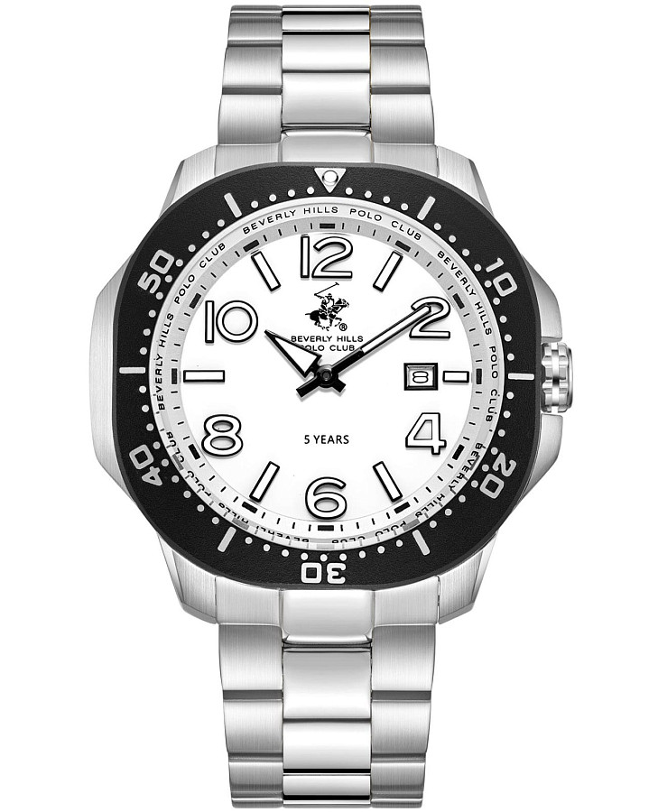 Часы Beverly Hills Polo Club BP3884X.330 — мужские, белый
