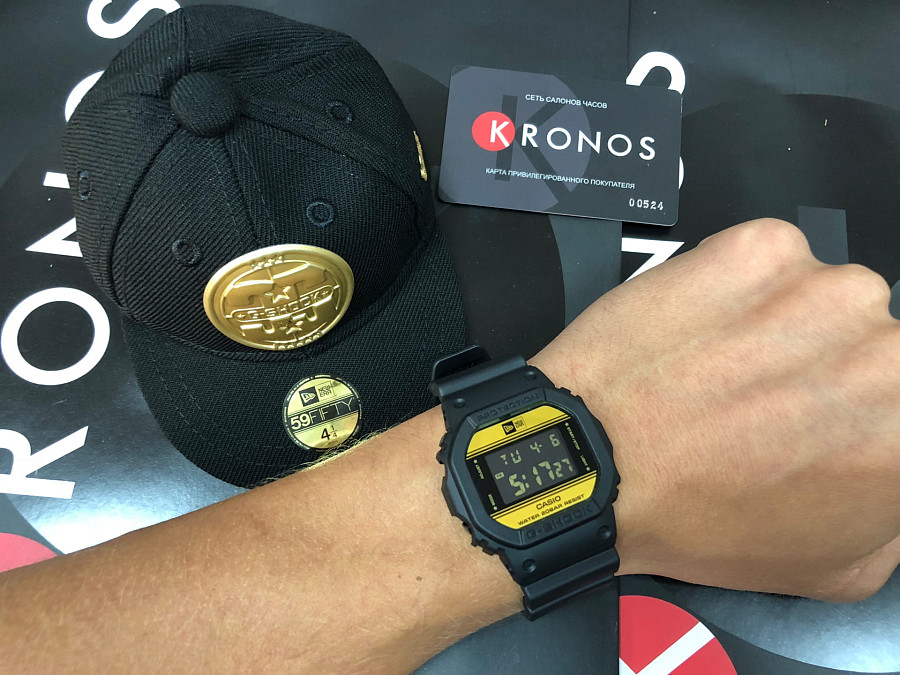 Часы Casio G-Shock DW-5600NE-1 — электронные, пластик