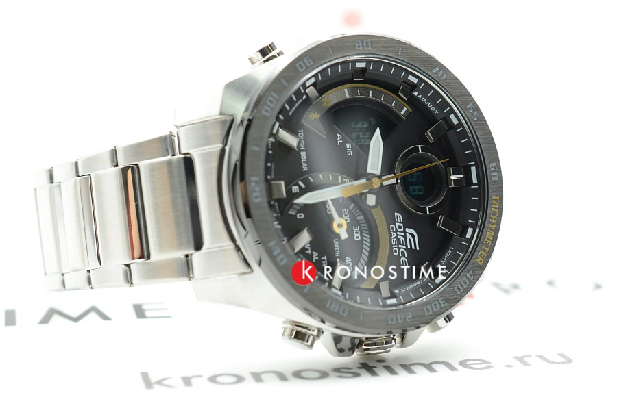 Часы Casio Edifice ECB-900DB-1C — кварцевые, сталь металл
