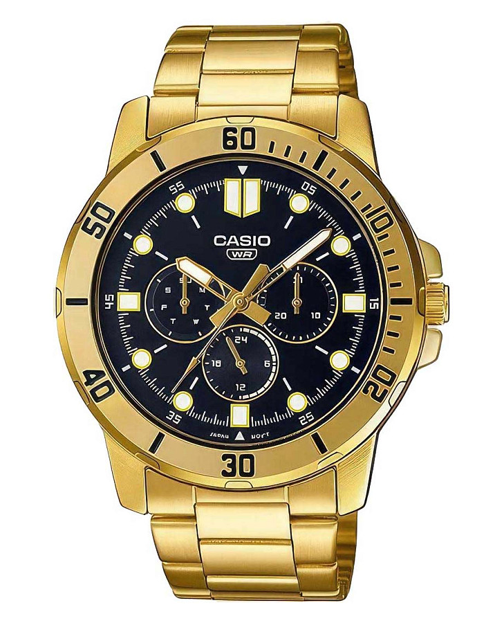 Часы Casio Collection MTP-VD300G-1EUDF (MTP-VD300G-1E) — мужские, черный