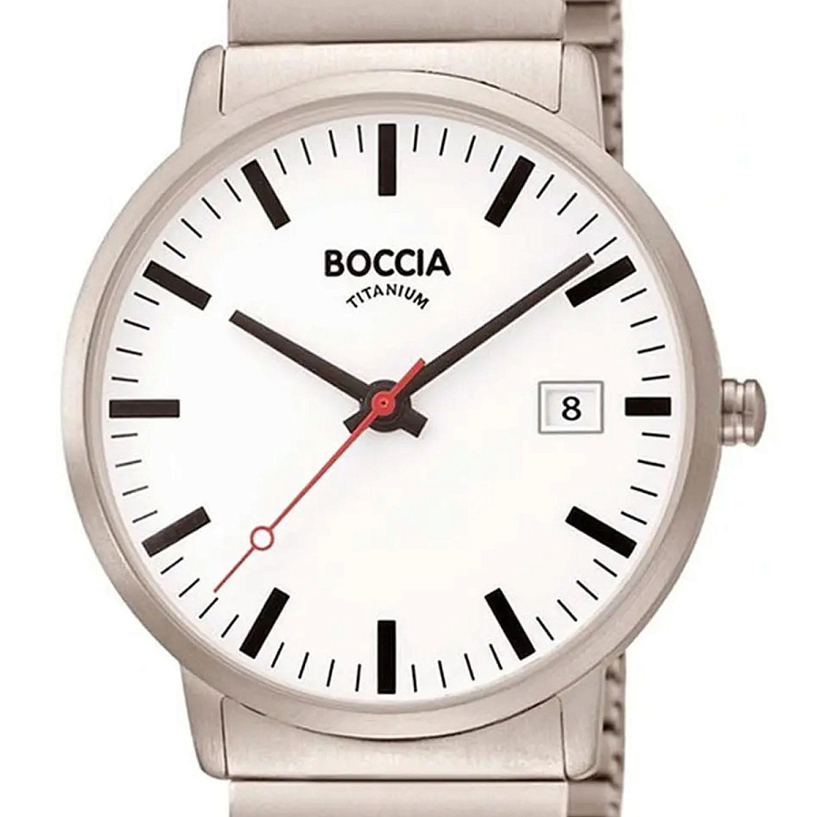 Часы Boccia Titanium 3622-04 — кварцевые, металл титан