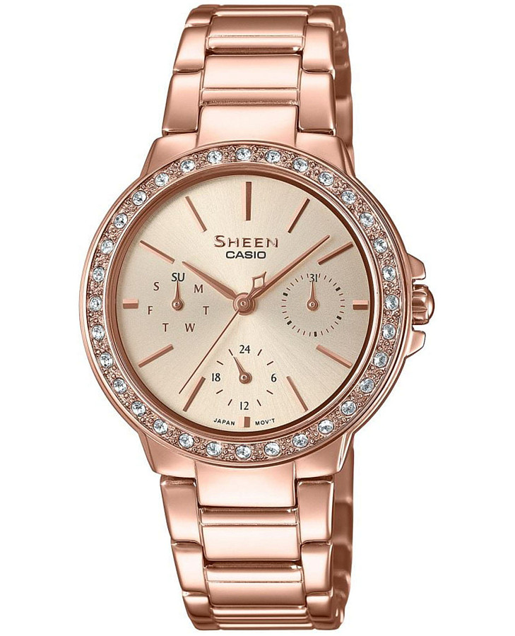 Часы Casio Sheen SHE-3069PG-9AUDF — женские, розовый