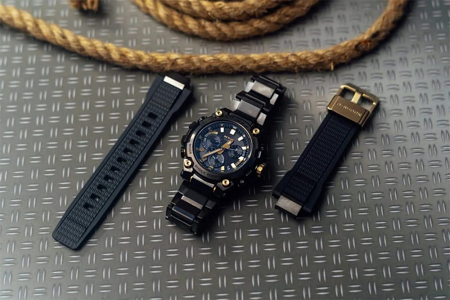 Часы Casio G-Shock Premium MTG-B3000BDE-1A — сталь + полимер, мужские