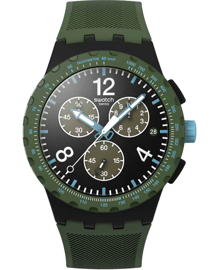 Часы Swatch Olive Rush SUSB421 — мужские, черный