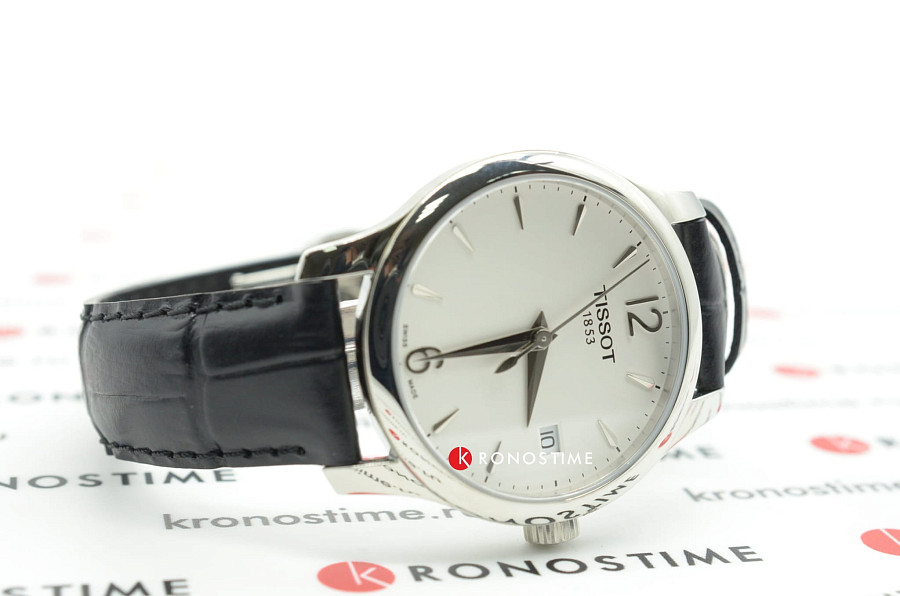 Часы Tissot Tradition Lady T063.210.16.037.00 — кожаный, женские