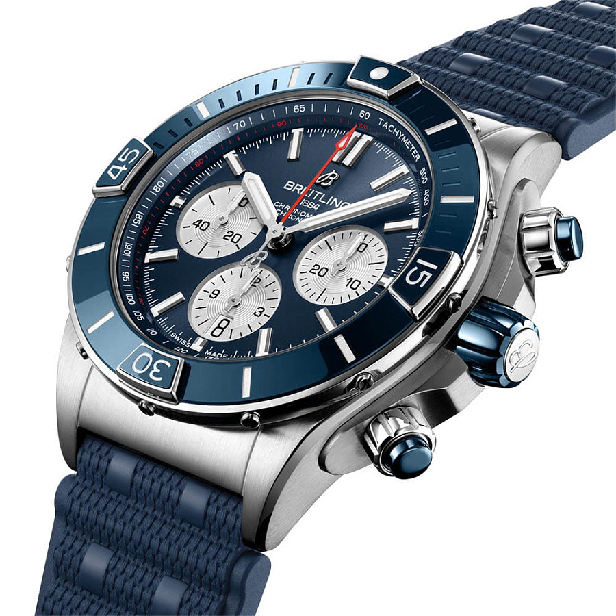 Часы Breitling Super Chronomat B01 44 AB0136161C1S1 — механические, сталь металл