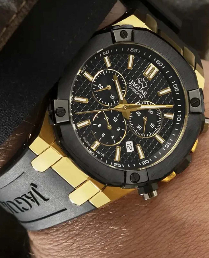 Часы Jaguar Diplomatic Quartz J1014/1 — металл сталь, Швейцария