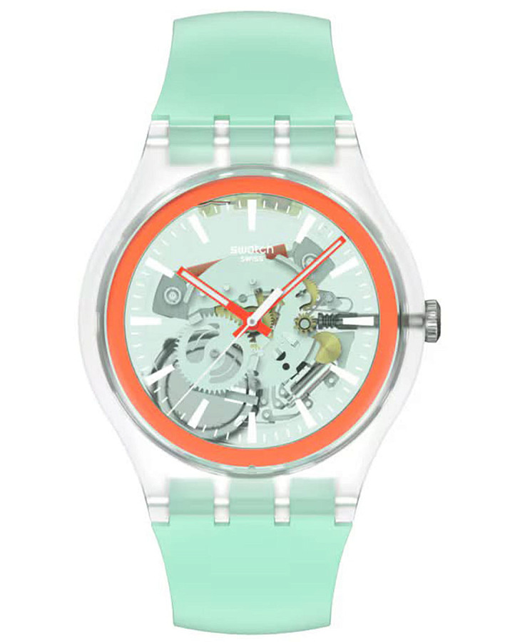 Часы Swatch New Gent Biosourced Swatch Pay! SO29K120-6000 — мужские, прозрачный