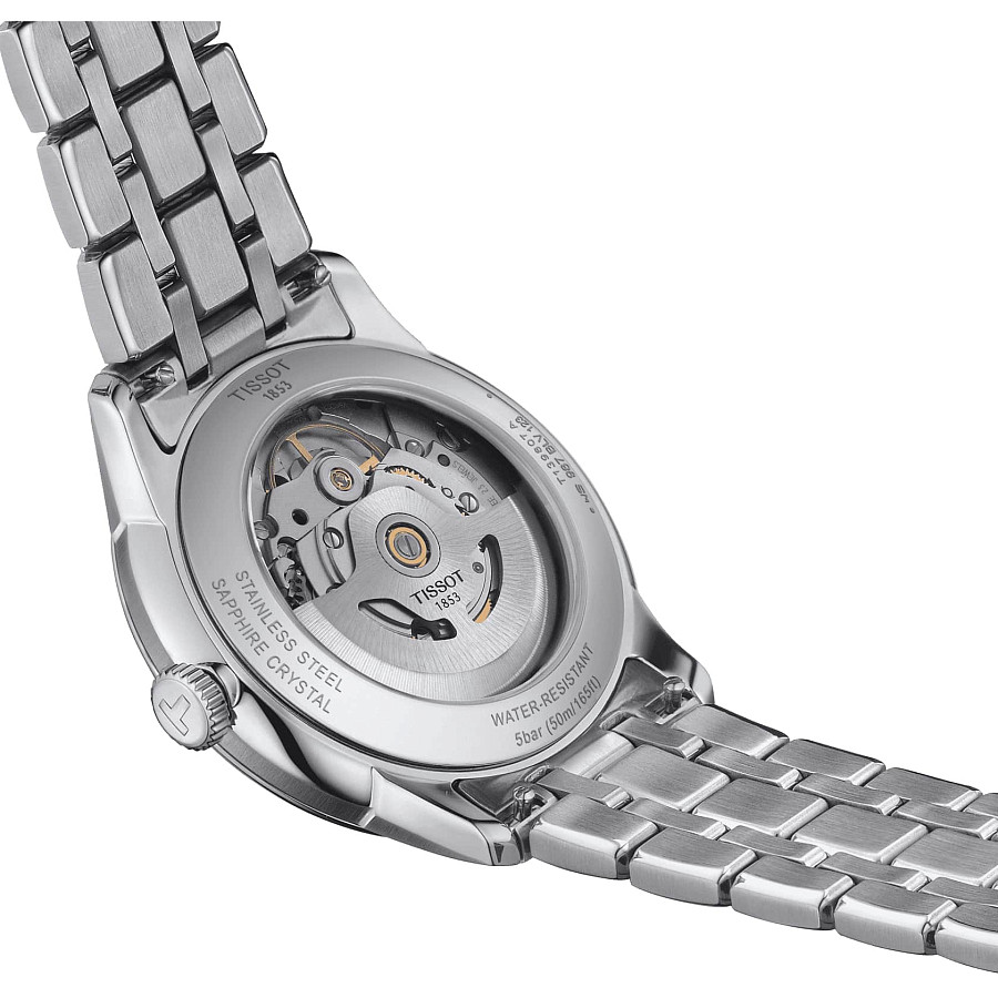 Часы Tissot Chemin des Tourelles Powermatic 80 T139.807.11.048.00 — синий, сталь металл