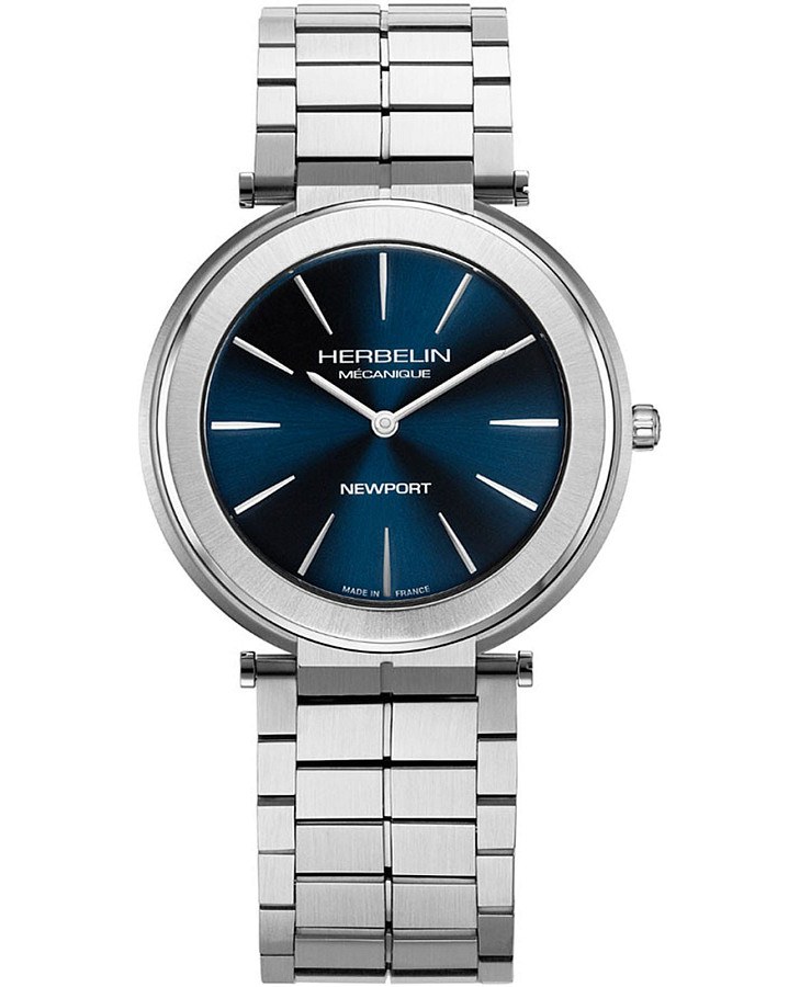Часы Herbelin Newport Slim 1222B15S — мужские, синий