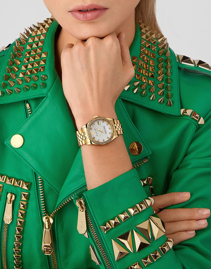 Часы Philipp Plein Date Superlative PWYAA0323 — кварцевые, металл сталь