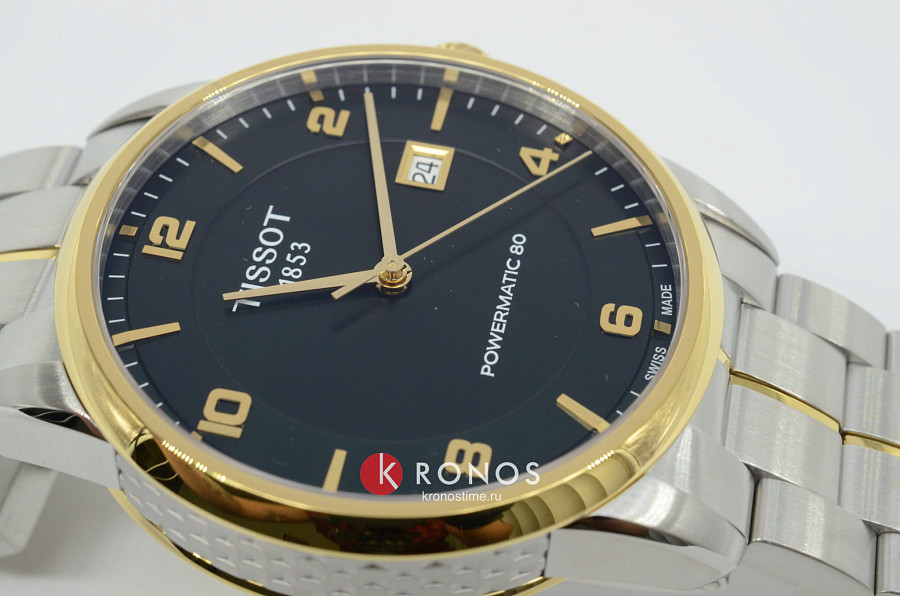 Часы Tissot Luxury Powermatic 80 T086.407.22.097.00 — мужские, сталь c pvd покрытием