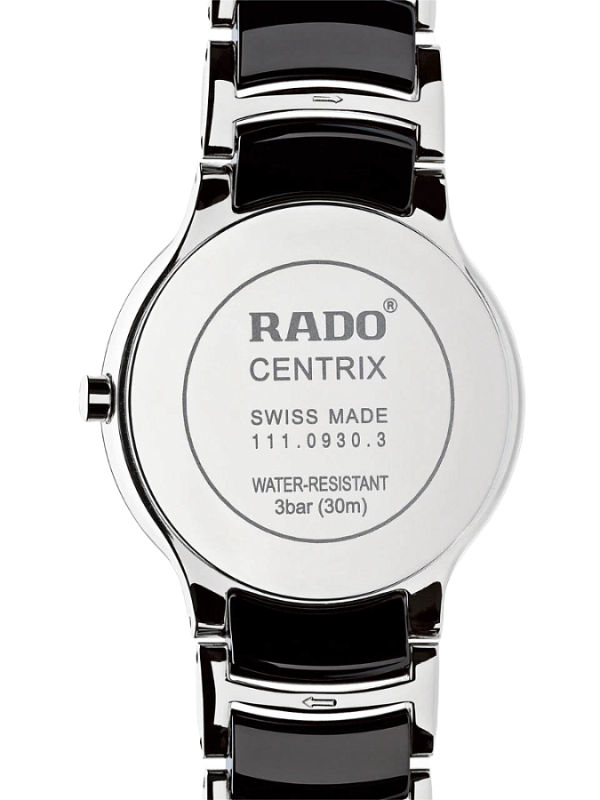 Часы Rado Centrix R30935172 — черный, сталь металл