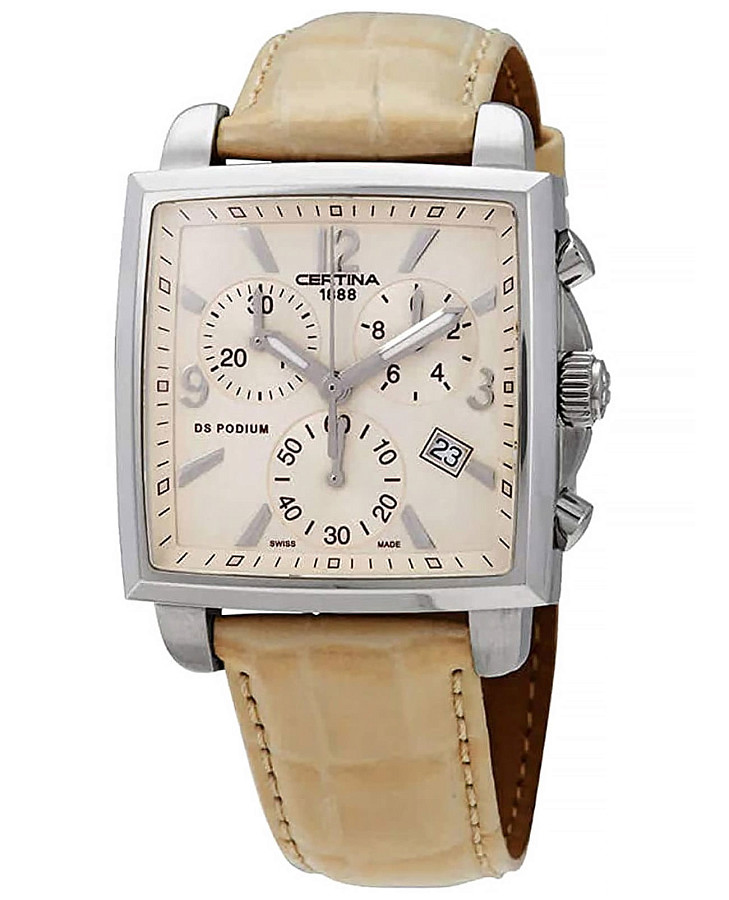 Часы Certina DS Podium C001.317.16.267.00 — женские, бежевый
