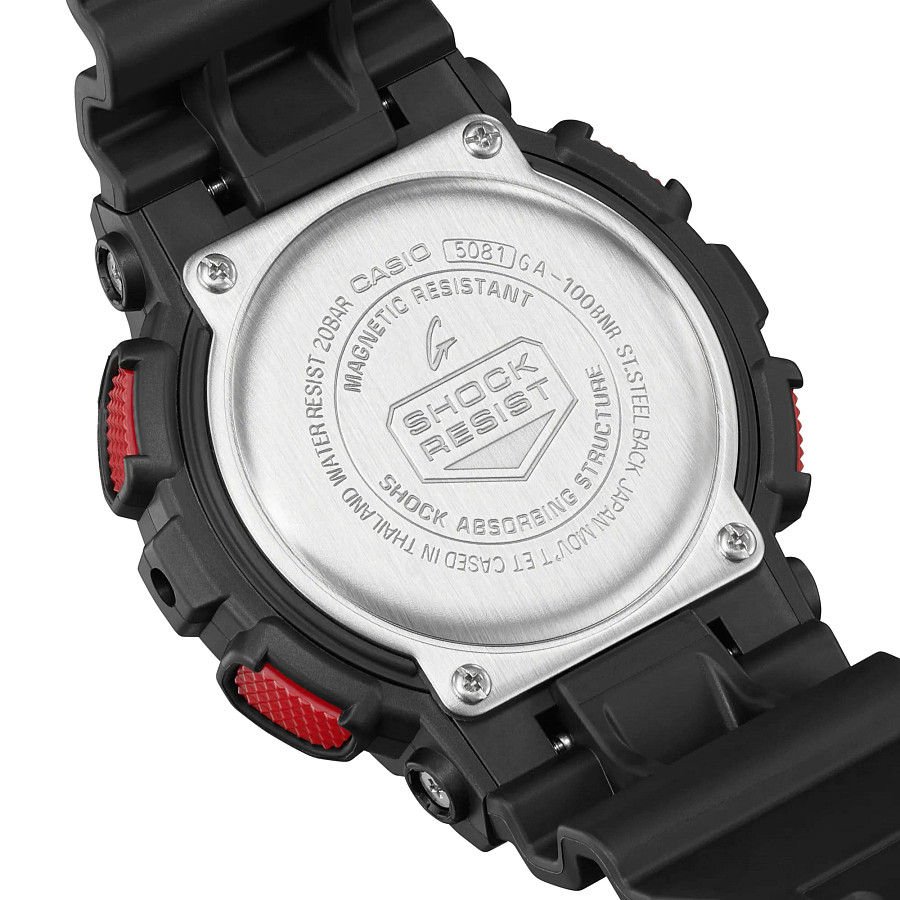 Часы Casio G-Shock GA-100BNR-1A — пластик, Япония