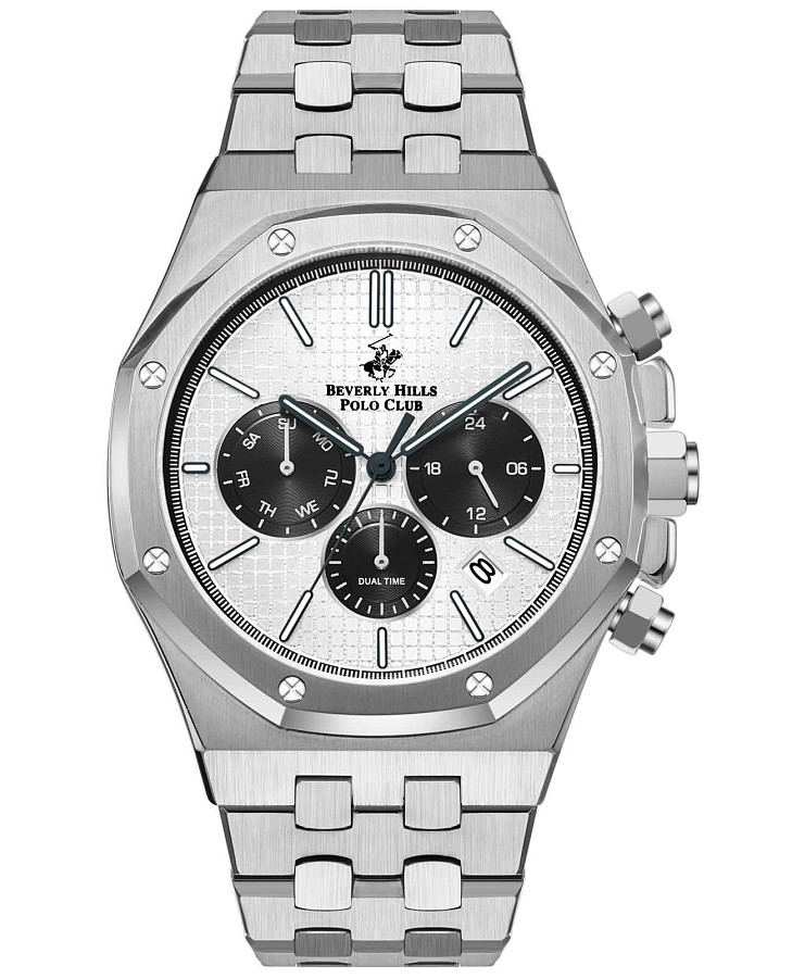 Часы Beverly Hills Polo Club BP3051X.330 — мужские, серебристый