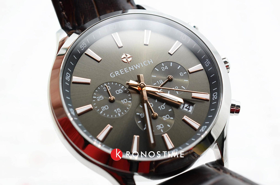 Часы Greenwich Skipper GW 043.12.34 — мужские, кожаный