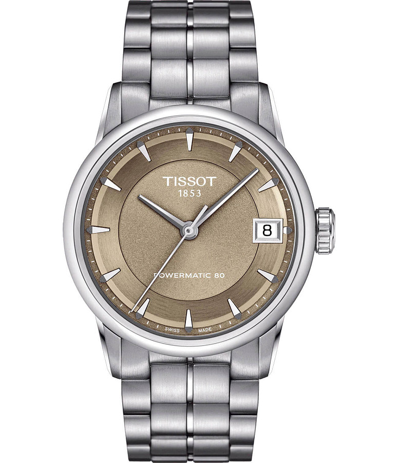 Часы Tissot Luxury Powermatic 80 Lady T086.207.11.301.00 — женские, серый