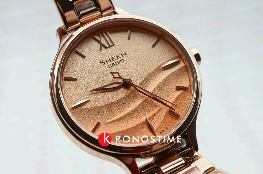 Часы Casio Sheen SHE-4550PG-4A — металл сталь, сталь с ip покрытием