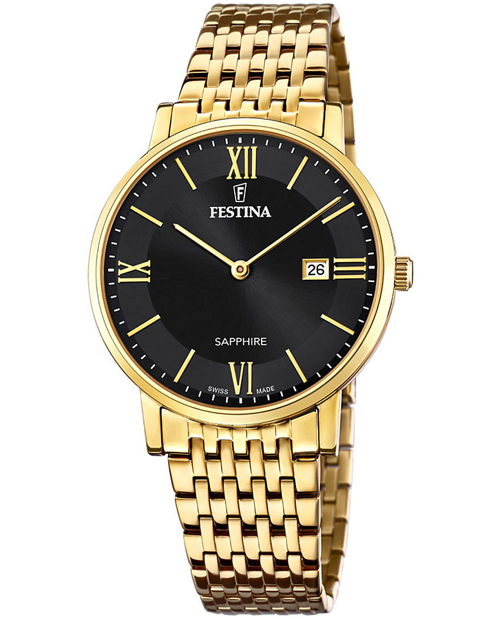 Часы Festina Swiss Made F20020/3 — мужские, черный