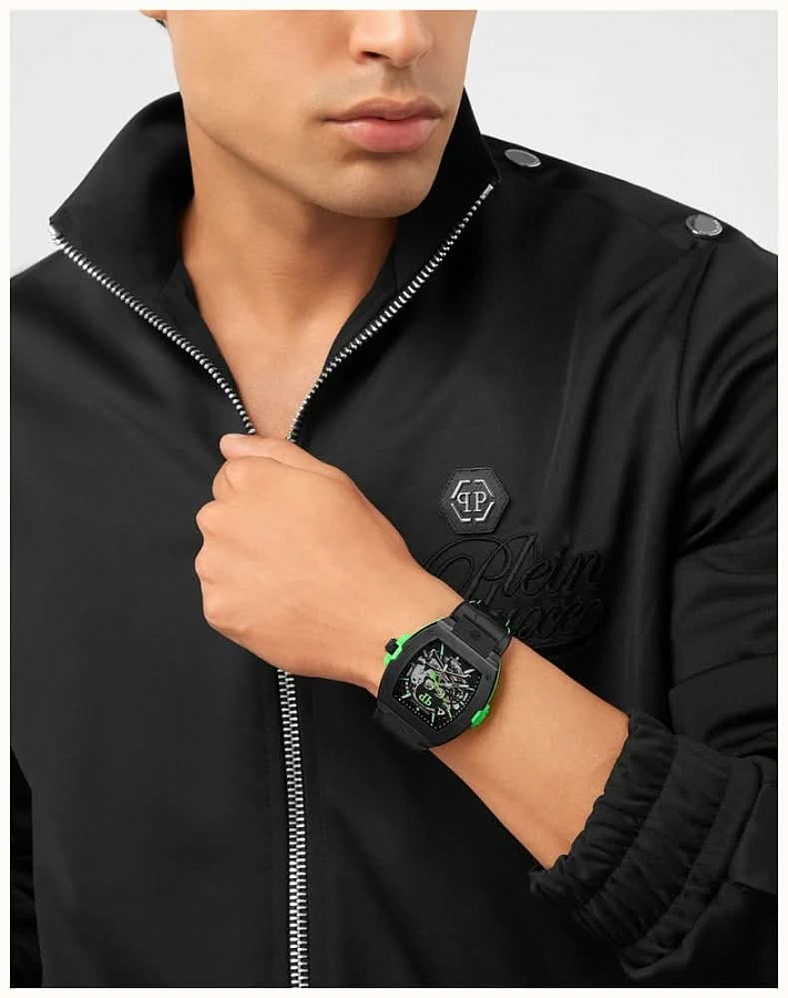 Часы Philipp Plein The Skeleton PWJFA1426 — кожаный, мужские