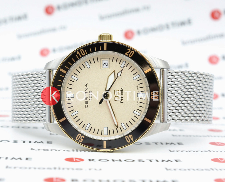 Часы Certina DS PH100M Gent C044.410.21.030.00 — кварцевые, металл сталь