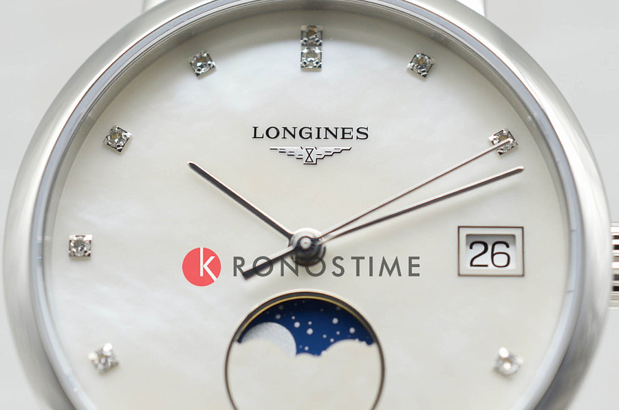 Часы Longines Elegant Collection Moonphase L4.330.4.87.6 — нержавеющая сталь, женские
