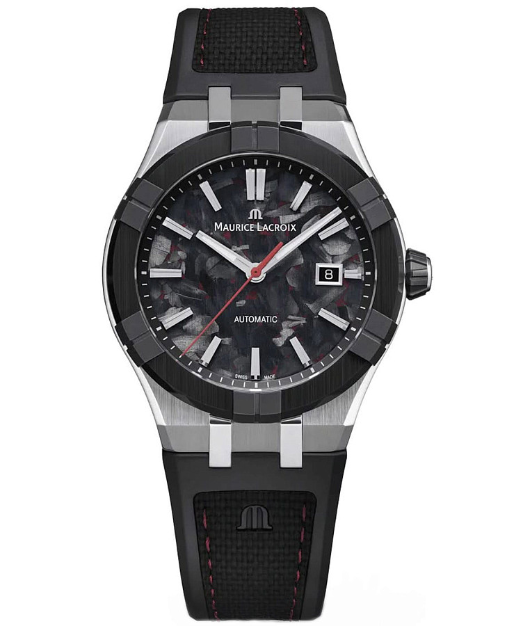 Часы Maurice Lacroix Aikon-Ic Frozen Carbon AC6008-SSL20-530-2 — мужские, серый