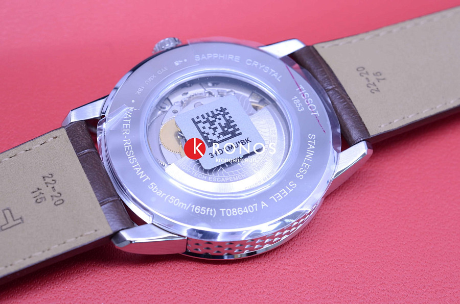 Часы Tissot Luxury Powermatic 80 T086.407.16.037.00 — серебристый, механические
