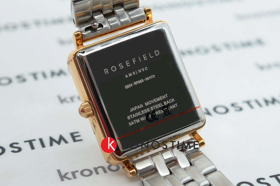 Часы Rosefield The Boxy XS QMWSSR-Q024 — сталь c pvd покрытием, женские