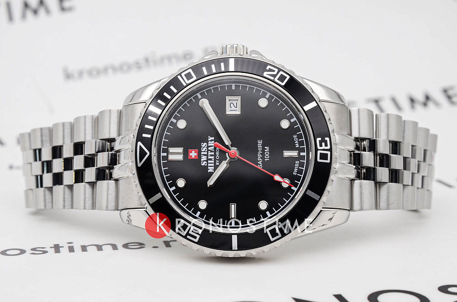 Часы Swiss Military by Chrono Sports SM34109.01 — кварцевые, металл сталь