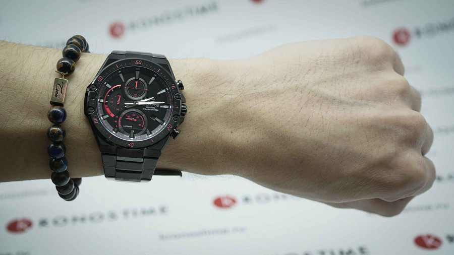 Часы Casio Edifice EFS-S560DC-1A — мужские, сталь с ip покрытием