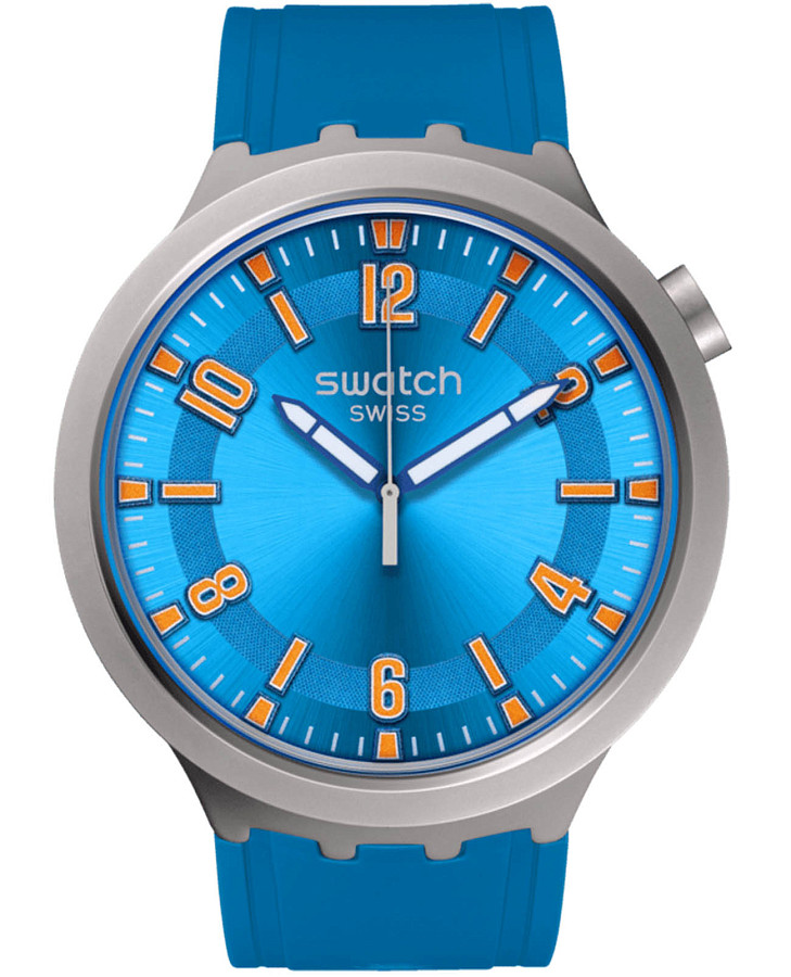 Часы Swatch Big Bold Irony Standard SB07S115 — мужские, голубой