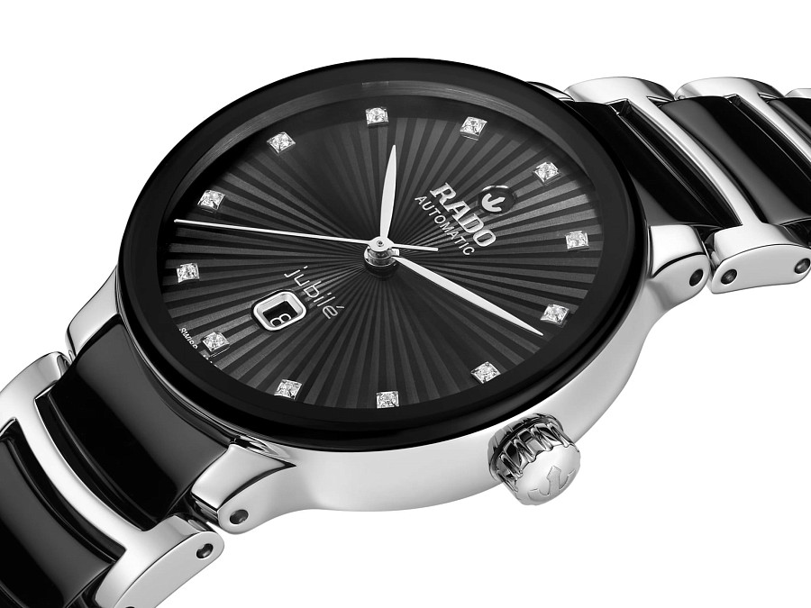Часы Rado Centrix Automatic Diamonds R30020742 — механические, сталь металл