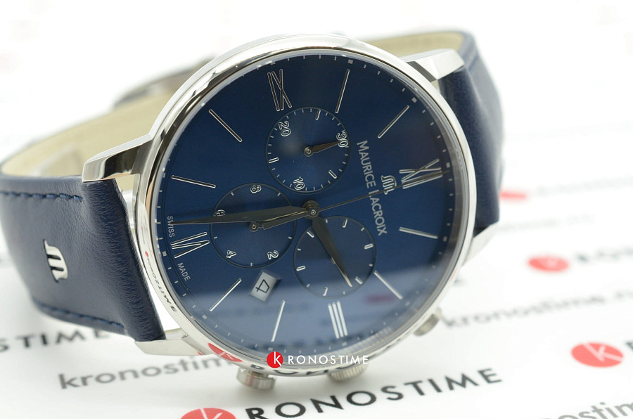 Часы Maurice Lacroix Eliros Chronograph EL1098-SS001-410-1 — кварцевые, сталь металл