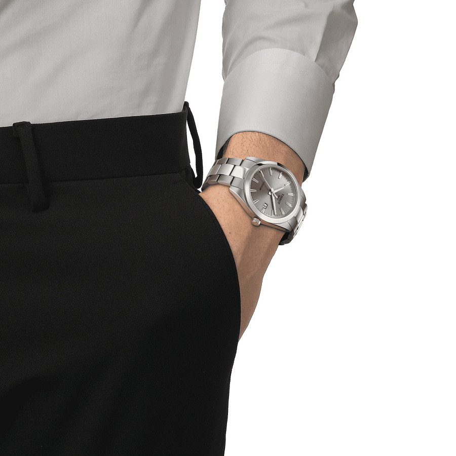 Часы Tissot Gentleman Titanium T127.410.44.081.00 — Швейцария, кварцевые