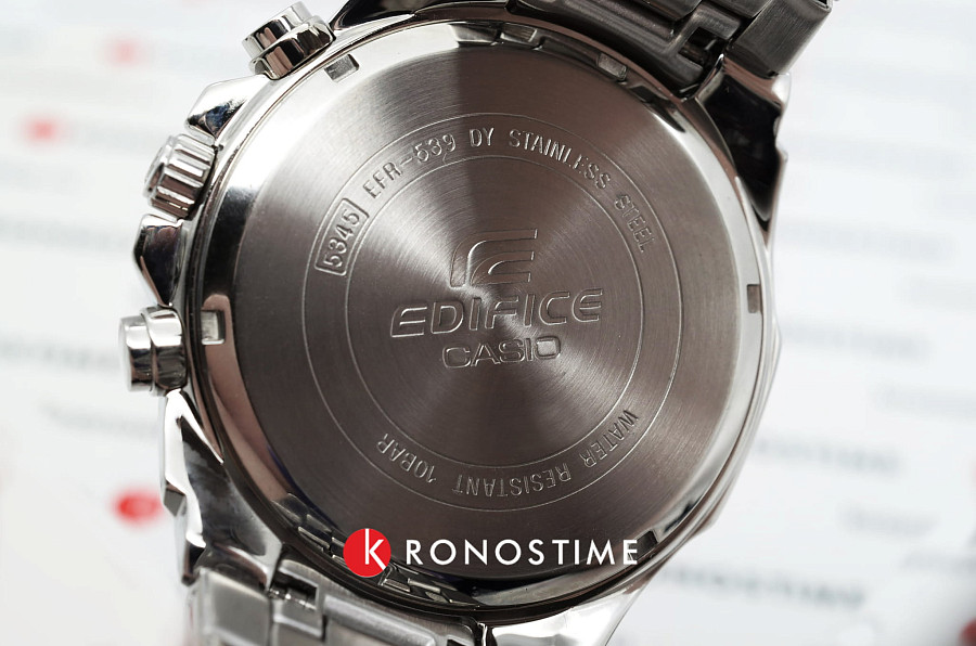 Часы Casio Edifice EFR-539D-1A — мужские, серебристый