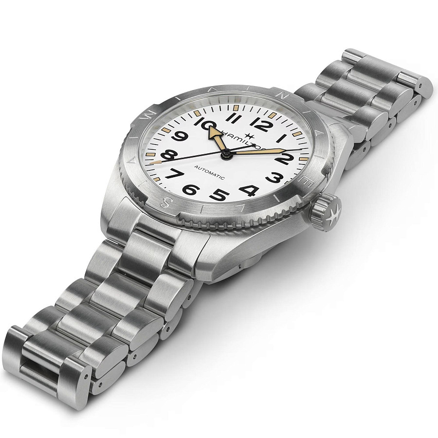 Часы Hamilton Khaki Field Expedition Auto H70315110 — белый, сталь