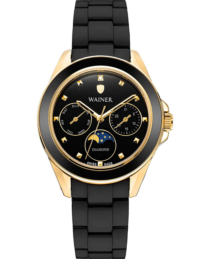 Часы Wainer Diamond WA.18040-C — женские, черный