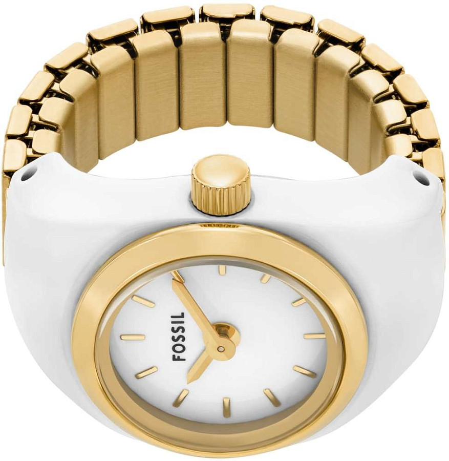 Часы Fossil Watch Ring ES5412 — нержавеющая сталь с ip-покрытием, женские