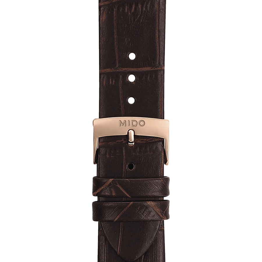 Часы Mido Baroncelli Heritage Gent M027.407.36.080.00 — кожаный, мужские