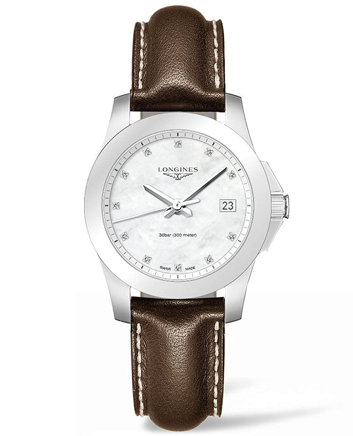 Часы Longines Conquest Classic L3.377.4.87.5 — женские, перламутровый