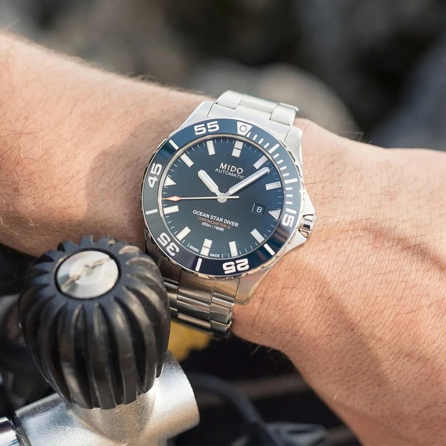 Часы Mido Ocean Star Diver 600 M026.608.11.041.00 — мужские, нержавеющая сталь