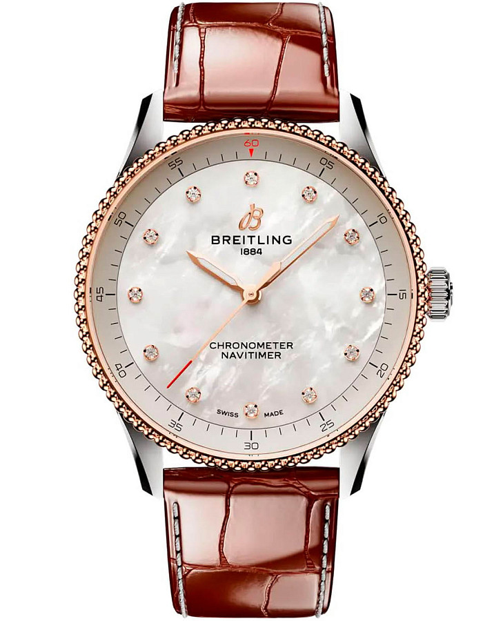 Часы Breitling Navitimer Automatic 32 U77320E61A1P1 — женские, перламутровый
