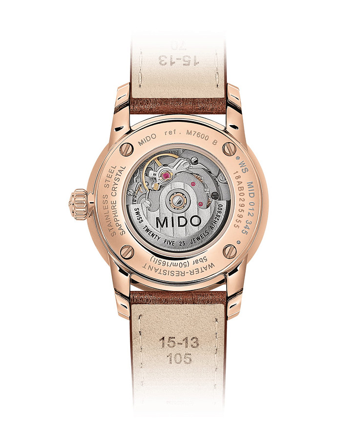 Часы Mido Baroncelli M7600.3.65.8 — женские, кожаный